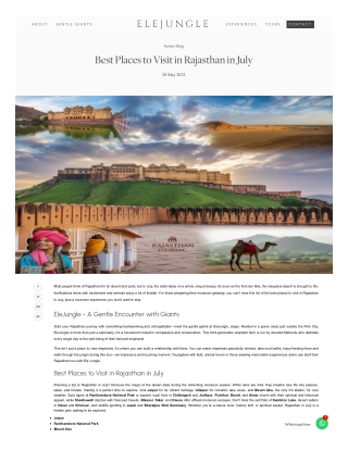 Best Places to Visit in Rajasthan to Explore Indian Heritage
