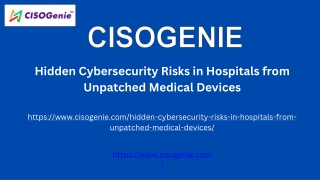Hidden Cybersecurity Risks in Hospitals from Unpatched Medical Devices