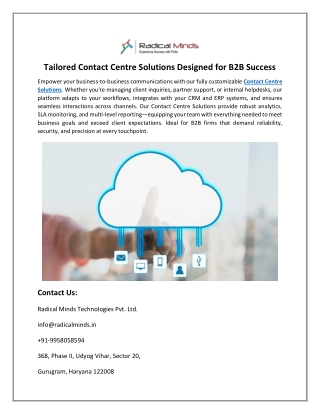 Deliver Exceptional Customer Journeys with Our Contact Centre Solutions