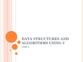 data structure unit-1