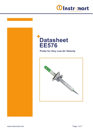 EE576 AIR Velocity Transmitter: Best Tool for Airflow Monitoring | Instromart
