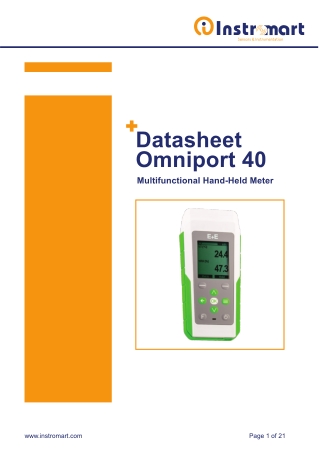 Omniport 40 Multifunctional hand-held meter | Instromart