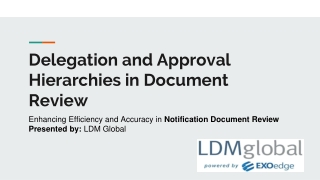 delegation and approval hierarchies in document review
