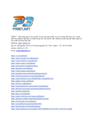 Nhà Cái P3BET