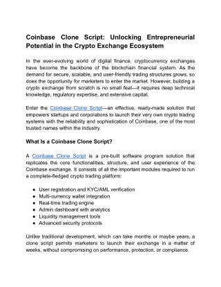 Coinbase Clone Script_ Unlocking Entrepreneurial Potential in the Crypto Exchange Ecosystem