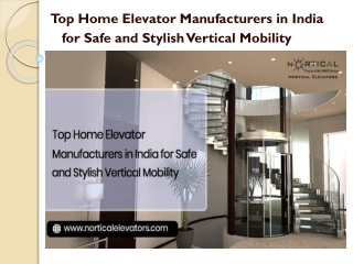 Home Elevator Manufacturers in India  Artical 7 PDF