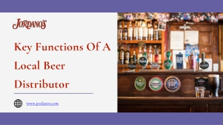 Key Functions Of A Local Beer Distributor