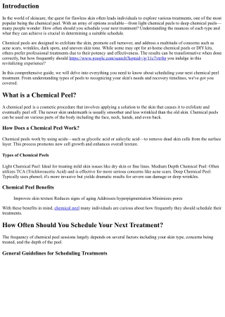 How Often Should You Schedule Your Next Treatment?