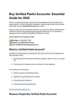 Buy Verified Paxful Accounts_ Essential Guide for 2025