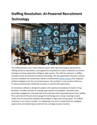 staffing revolution ai powered recruitment