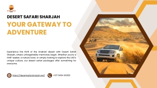 desert Safari Sharjah
