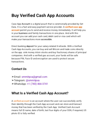 Cash App Accounts