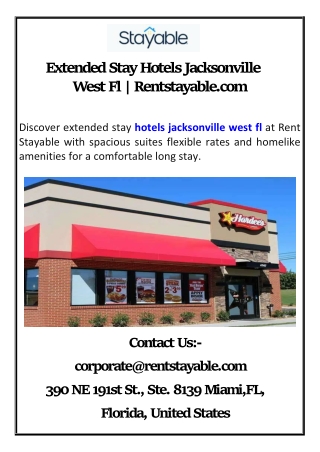 Hotel Suites Jacksonville Fl | Rentstayable.com