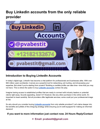 Buy Linkedin accounts