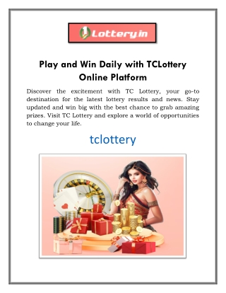 Play and Win Daily with TCLottery Online Platform