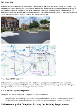 Understanding ADA Compliant Parking Lot Striping Requirements
