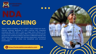 NDA Coaching by Nation Defence Academy