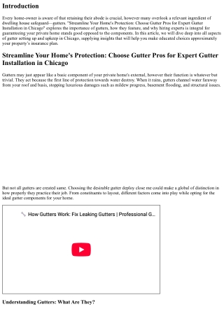 Streamline Your Home's Protection: Choose Gutter Pros for Expert Gutter Installa