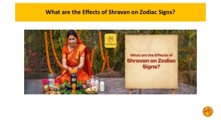 What are the Effects of Shravan on Zodiac Signs
