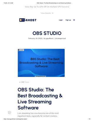 OBS Studio_ The Best Broadcasting & Live Streaming Software