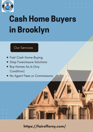 Cash Home Buyers in Brooklyn | Sell Your House As-Is Fast