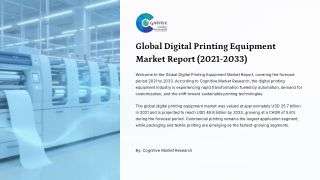 Global Digital Printing Equipment Market Report 2021-2033