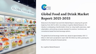 Global Food and Drink Market Report 2021-2033
