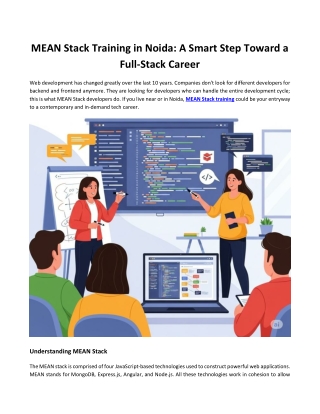 MEAN Stack Training in Noida: A Smart Step Toward a Full-Stack Career