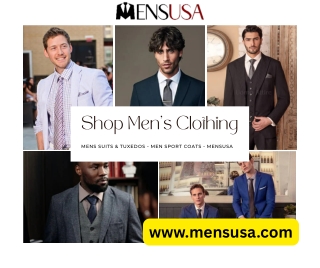 Shop Men's Clothing - Mens Suits & Tuxedos - Men Sport Coats - MensUSA