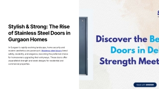 Stylish-and-Strong-The-Rise-of-Stainless-Steel-Doors-in-Gurgaon-Homes