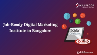 Job-Ready Digital Marketing Institute in Bangalore – Skillfloor