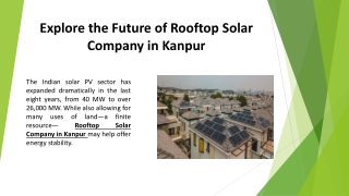 Explore the Future of Rooftop Solar in India