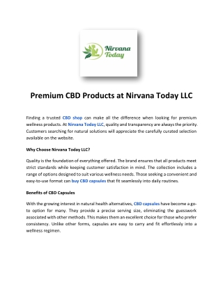 Nirvana Today LLC
