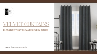 Luxurious Velvet Curtains by HomeMonde – Elegance That Elevates Every Room
