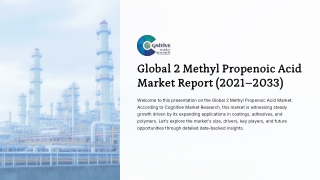 2 Methyl Propenoic Acid Market Report