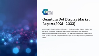Quantum Dot Display Market Report