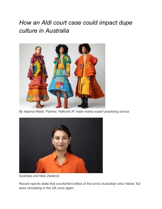 How an Aldi court case could impact dupe culture in Australia