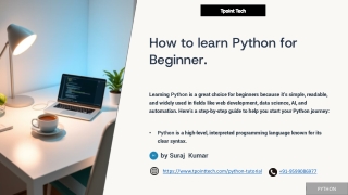 How-to-learn-Python-for-Beginner(PPT)