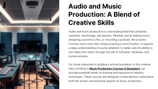 Audio-and-Music-Production-A-Blend-of-Creative-Skills
