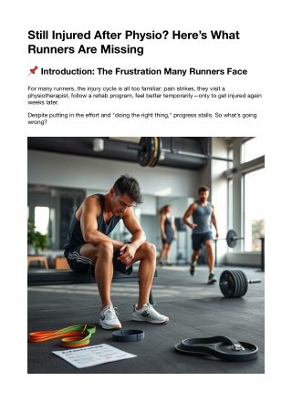 Why Runners Aren’t Improving with Physio (And What Actually Works!)
