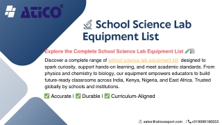 _School Science Lab Equipment List .PPT