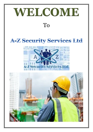 Top Features of Construction Site Security in London by A-Z Security Services Ltd