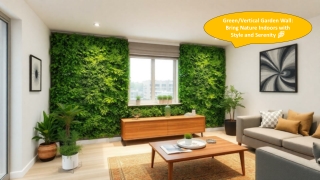 Green/Vertical Garden Wall: Stylish Indoor Nature Upgrade