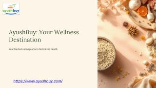 Discover Wellness with AyushBuy