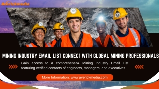 mining industry email list connect with global