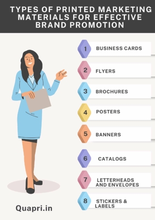 Types of Printed Marketing Materials for Effective Brand Promotion