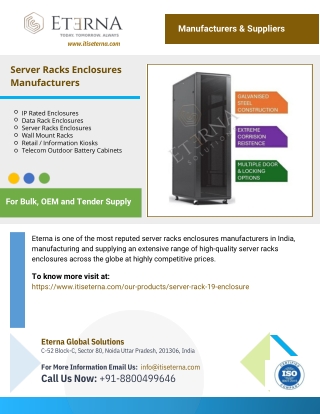 Server Racks Enclosures Manufacturers