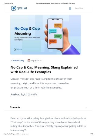 No Cap & Cap Meaning_ Slang Explained with Real-Life Examples