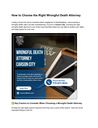 How to Choose the Right Wrongful Death Attorney