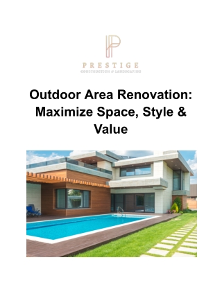 Outdoor Area Renovation